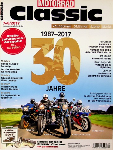 Deckblatt Motorrad Classic (07/2017)